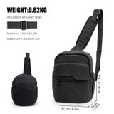 Cwatcun D93 Camera Bag Canvas Shoulder Bag, Size:21 x 14 x 30cm Black