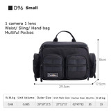 Cwatcun D96 Waist Camera Bag Sling Shoulder Camera Bag, Size:29.5 x 17.5 x 18cm(Black)