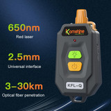 Komshine 20-25km Mini Optical Fiber Breakpoint Positioning Test Red Light Pen, Specification: KFL-Q-30MW