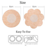 10pcs /Pack Disposable Anti-Bump Nipple Patch Invisible And Breathable Anti-Bare Breast Sticker, Model: Flower(OPP Bag)