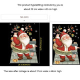 Christmas Window Decoration Poster Santa Claus Elk Snowflake Glass Wall Stickers, Style: SD-2203 30x45cm
