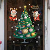 30x45cm Christmas Static Wall Stickers Glass Window Christmas Decoration Poster, Style: SDJ2317