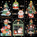 30x45cm Christmas Static Wall Stickers Glass Window Christmas Decoration Poster, Style: SDJ2320