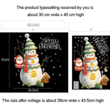 30x45cm Christmas Static Wall Stickers Glass Window Christmas Decoration Poster, Style: SDJ2318