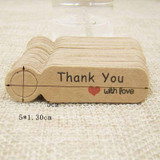 100pcs /Set Small Retro Baking Label DIY Jewelry Price Tag Bookmark Gift Card, Specification: Handmade Cowhide