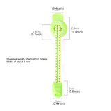 AONIJIE Unisex Adjustable Elastic Reflective Sports Lace Quick Lock Shoelace(Light Green)