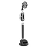PULUZ Car Suction Cup Arm Mount Phone Tablet Magnetic Holder with Phone Clamp (Black)