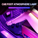 Car 4 in 1 USB RGB Foot LED Atmosphere Light (Ice Blue Light)
