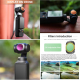For DJI OSMO Pocket 3 Sunnylife Camera Lens Filter, Filter:4 in 1 MCUV CPL ND32/64