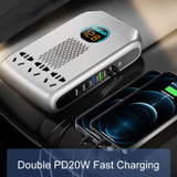 Ozio K30-G 12V 300W Smart Car LED Digital Display Power Inverter Converter, Sedan Version(Black)