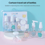 SY1039 Cartoon Travel Bottles Set Cosmetic Dispensing Bottles / Set