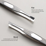 2pcs / Set A011 Bevel Flat Stainless Steel Eyebrow Clip Non-slip Eyebrow Clip