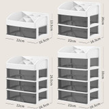 Desktop Drawer Organizer Multi-Layer Cosmetic Jewelry Box Stationery Multi-Functional Organizer, Style: 5 Layer Black Drawer (White)