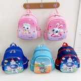 Children Kindergarten School Bag Cartoon Cute Hard Shell Shoulder Bag, Style: Dinosaur (Sky Blue)