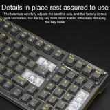 AULA F98 99-Key Wired 2.4G Bluetooth RGB Three Mode Mechanical Keyboard, Ice Crystal Switch(White)