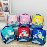 XKWZKIDS Kindergarten Children School Bag Cute Cartoon Shoulder Bag, Style: Dinosaur (Blue)