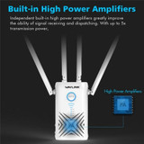 WAVLINK WN579X3 With 5dBi Antennas AC1200 Wireless Router 2.4G / 5G Dual Band WiFi Repeater, Plug:US Plug