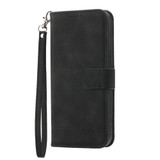 For Xiaomi Redmi Note 13 Dierfeng Dream Line TPU + PU Leather Phone Case(Black)