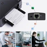 WAVLINK NU72P11 100Mbps Network Print Server USB 2.0 Network Printer Power Adapter(AU Plug)