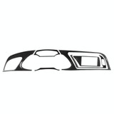 Car Carbon Fiber Dashboard Frame Decorative Sticker for Audi A4 2009-2010 / A4L 2009-2012, Left Drive