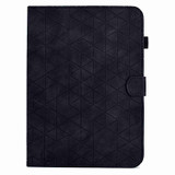 For Samsung Galaxy Tab S6 Lite P610 Rhombus TPU Smart Leather Tablet Case(Black)