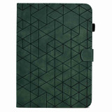 For Samsung Galaxy Tab S7 / S8 Rhombus TPU Smart Leather Tablet Case(Green)