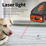 LED Flashing Light Handheld Ultrasonic Bark Arrester Frequency Conversion Dog Training Device(Black+Orange)