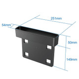 SHUNWEI SD-1513 Car Seat Seam Storage Box Mobile Phone Standing Storage Supplies In Car(Black)