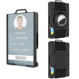 Aluminum Wallet Men Card Holder Transparent Business Card Holder(Backbone Buckle)