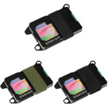 ZEEKER RFID Metal Card Holder EDC Multi-function Wallet(Green Cloth Belt)
