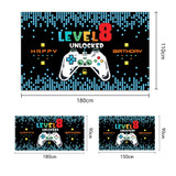 180x90cm Game Console Theme Birthday Background Birthday Party Decoration Banner(2023SRB54)