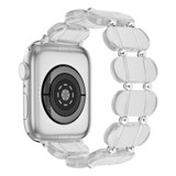 For Apple Watch Series 8 45mm Stretch Resin Watch Band(Transparent)