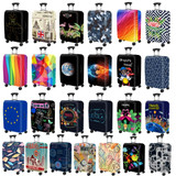 Thickened Dustproof High Elastic Suitcase Protective Cover, Color: Building Stamp(XL)
