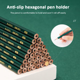 Deli 10pcs /Pack Hexagonal Pencil for Primary School Students, Spec: HB