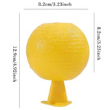 8cm Fruit Fly Balls for Indoor Use Insect Trap Sticky Insect Balls(Yellow With Base+Double-side Glue)