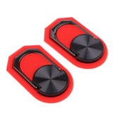 1pair Metal Laptop Invisible Stand Mini Desktop Heightening Cooling Rack Folding Keyboard Stand(Red)