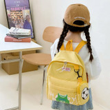Children Schoolbag Boys And Girls Baby Cute Outdoor Leisure Shoulder Bag(Pink)