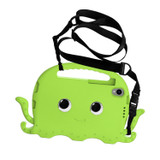 For TCL Tab 8 LE / WiFi 2023 Octopus Style EVA Hybrid PC Shockproof Tablet Case with Strap(Grass Green)
