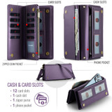 CaseMe ME10 Universal Wallet Phone Case with Lanyard(Purple)