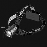 V103 P50 Outdoor Retractable Zoom Headlamp Waterproof Searchlight without Battery, Style: Sensor Model