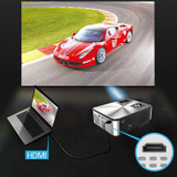 Cheerlux C9 1920x1080P HD Same Screen Smart Projector, Support HDMI x 2 / USB x 2 / VGA / AV (White)