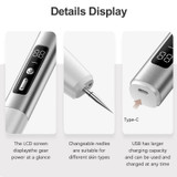 15 Gears Rechargeable Mole Spotting Pen Laser Beauty Instrument Spot Removal Magic Tool(Silver)