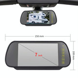 PZ467 Car Waterproof 170 Degree Brake Light View Camera + 7 inch Rearview Monitor for Chevrolet