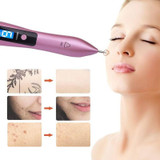 9 Gears Mole Spotting Pen LCD Home Laser Mole Spot Sweeping Beauty Instrument With Shot Light(Gold)