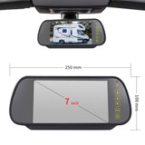 PZ466 Car Waterproof 170 Degree Brake Light View Camera + 7 inch Rearview Monitor for Ford Transit 2014-2015