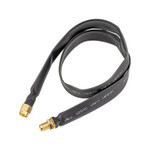 RP-SMA Male To Female  Fiberglass Antenna Through Wall Adapter Cable Flat Window Cable(40cm)