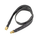 RP-SMA Male To Female  Fiberglass Antenna Through Wall Adapter Cable Flat Window Cable(20cm)