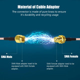 RP-SMA Female To 2 CRC9 R WiFi Antenna Extension Cable RG316 Extension Adapter Cable(30cm)