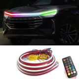 Car Startup Scan Through Hood LED Daytime Running Atmosphere Light, APP Control, Length:1.5m(Symphony)
