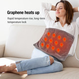 30x50cm USB Graphene Electrical Heating Blanket Home Office Foot Warmer Pad(Dark Gray)